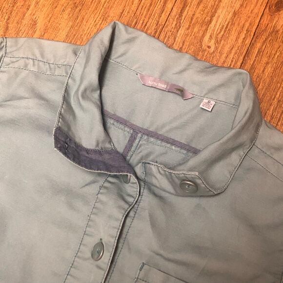 Horny Toad Light Green Button Front Collared Utility Jacket Size Small - Picture 3 of 11